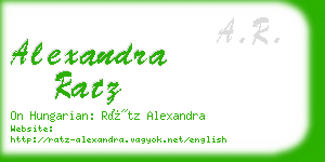 alexandra ratz business card